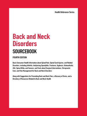 cover image of Back and Neck Disorders Sourcebook
